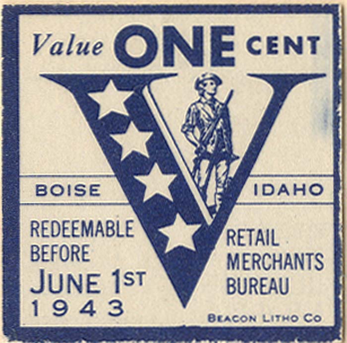 One Cent Victory Stamp